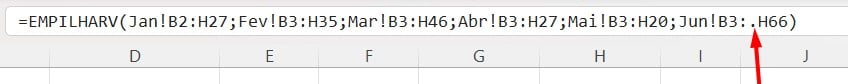 Aplicando Truques na Função EMPILHARV no Excel