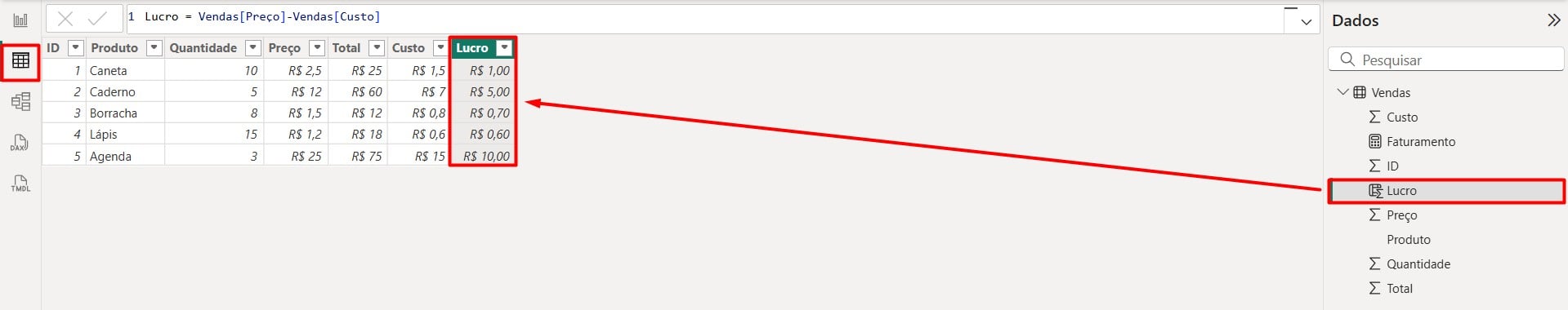 Coluna Calculada no Power BI
