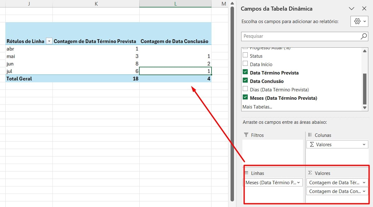 Comparação de Datas no Excel