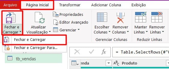 Carregando Dados do Power Query no Excel