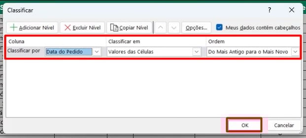 Classificação Personalizada no Excel