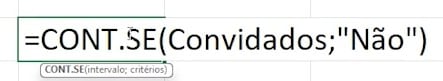 Selecionando o Intervalo Nomeado no Excel
