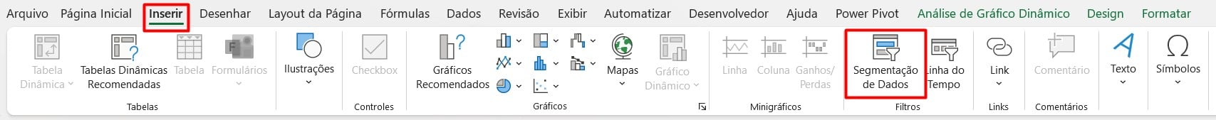 Criando Segmentação de Dados no Excel