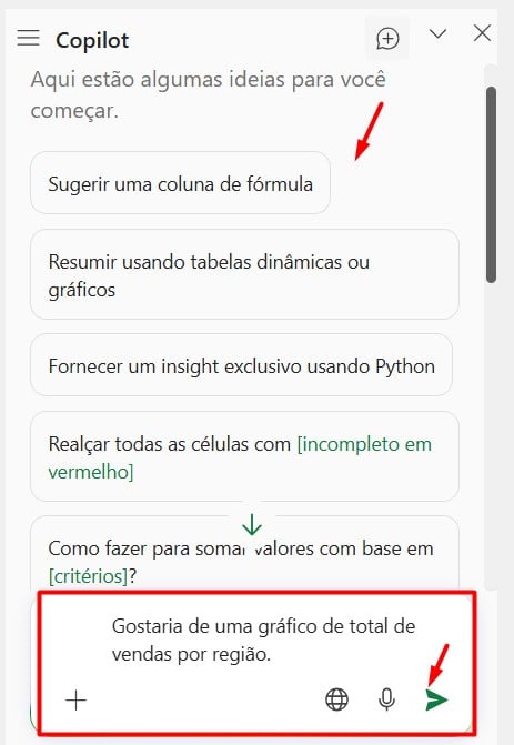 Copilot no Excel