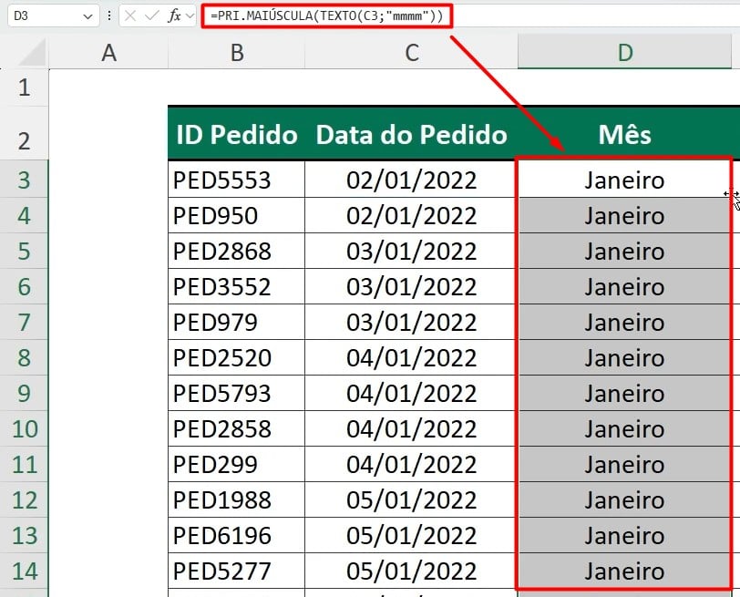 Função TEXTO no Excel