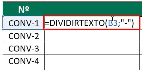Função DIVIDIRTEXTO no Excel