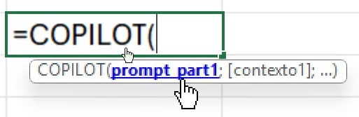 Aplicando a Função COPILOT no Excel