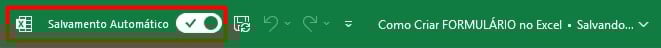 Ativando o Salvamento Automático no Excel