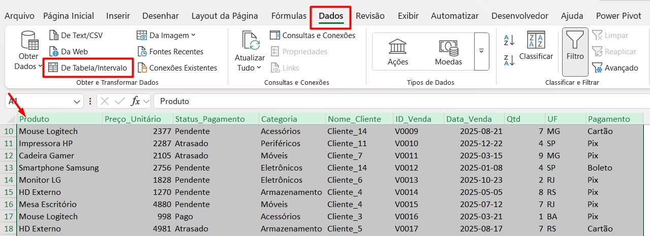 Acessando o Power Query Através do Excel