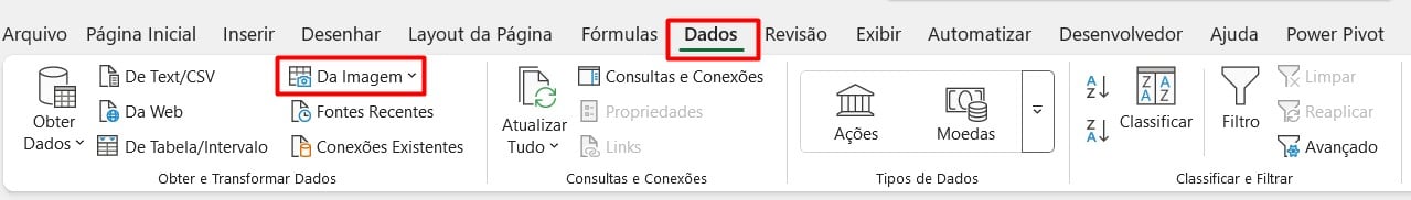 Anexando Imagem de Tabela no Excel