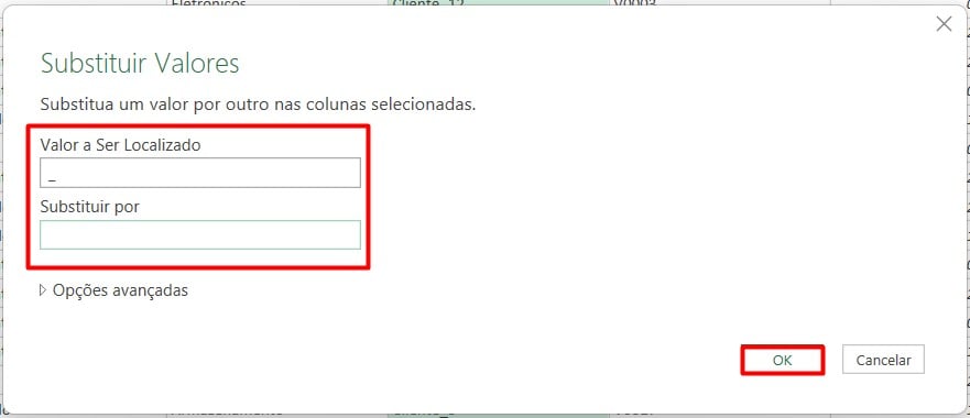 Substituindo Valores no Power Query