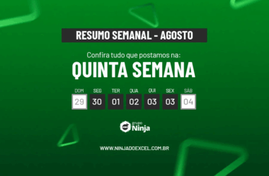 Resumo Semanal: Quinta Semana de Agosto de 2025