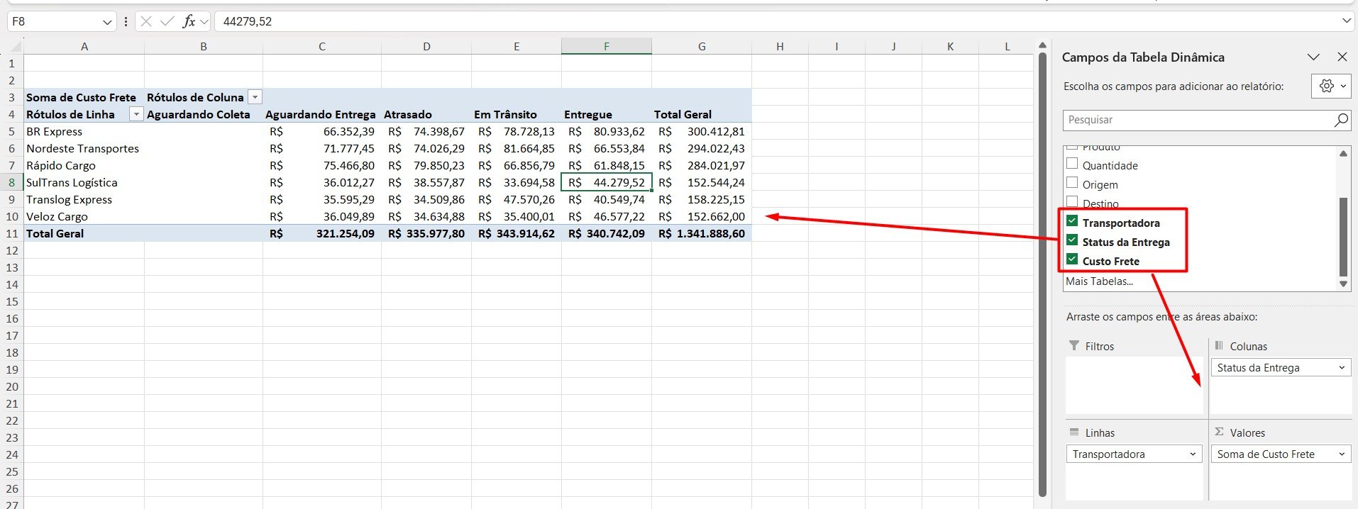 Tabela Dinâmica no Excel