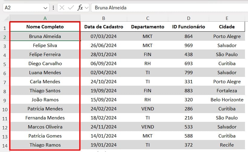 Colando Apenas Valores no Excel