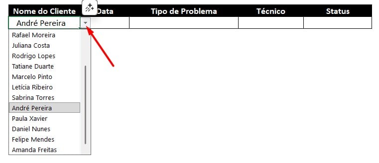 Dados para Busca no Excel