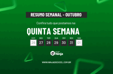 Resumo Semanal: Quinta Semana de Outubro de 2025