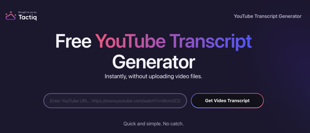 transcrever video youtube