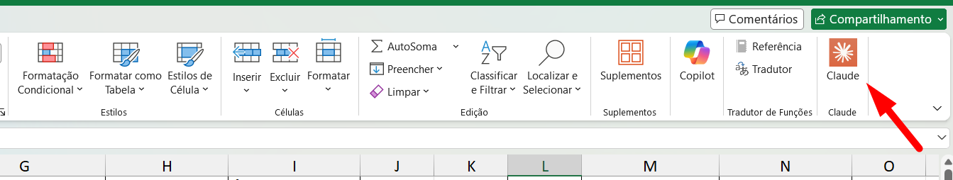 como instalar o suplemento Claude ai no Excel